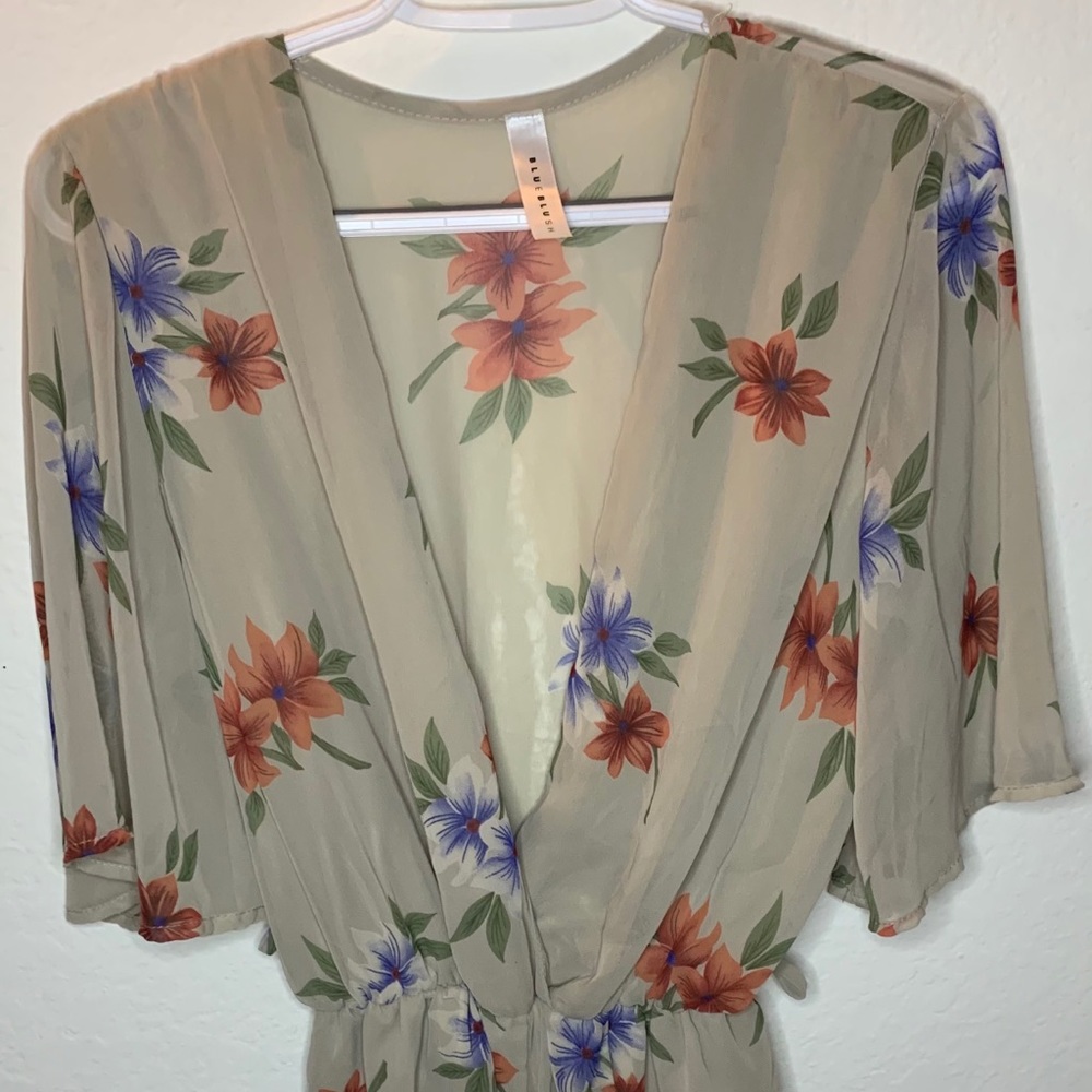 Cream romper/jumpsuit